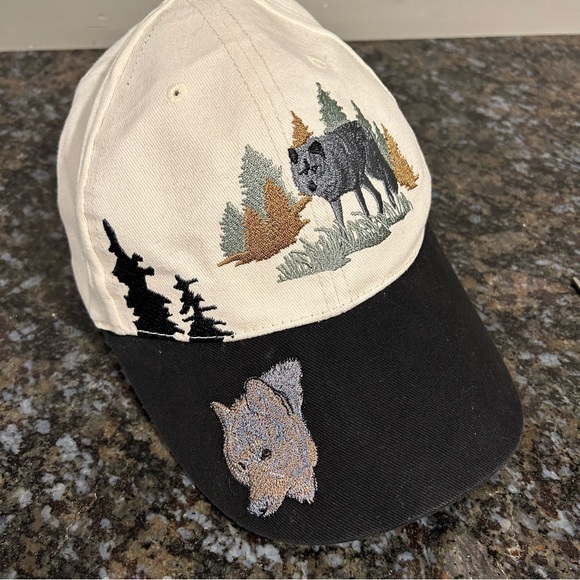 jhats Other - Vintage Hat Wildlife Safari Nebraska Grey Wolf Gorpcore Embroidered One Size